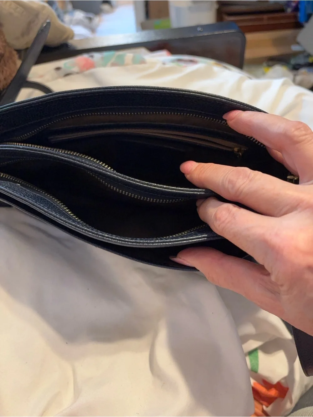 Coach pebbled leather